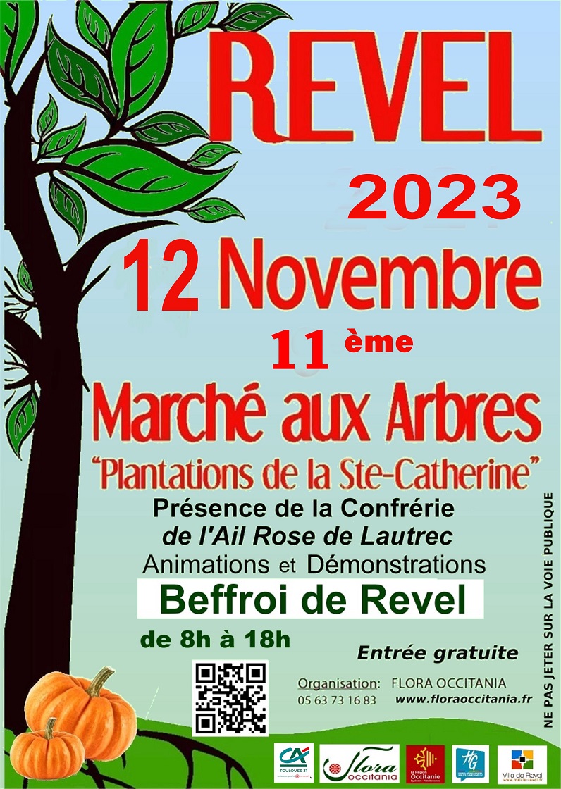 Affiche Marché aux Arbres Revel 2023